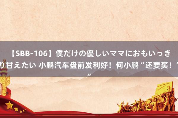 【SBB-106】僕だけの優しいママにおもいっきり甘えたい 小鹏汽车盘前发利好！何小鹏“还要买！”