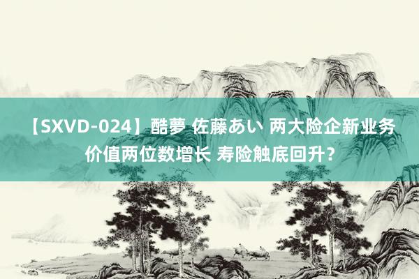 【SXVD-024】酷夢 佐藤あい 两大险企新业务价值两位数增长 寿险触底回升？