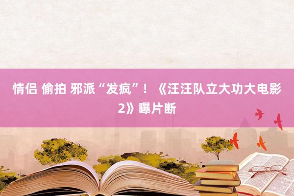 情侣 偷拍 邪派“发疯”！《汪汪队立大功大电影2》曝片断